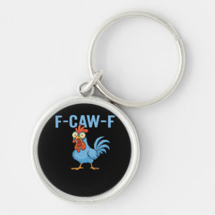 Chaveiro F-Caw-F Galo Xingando Estilo Clássico Retro