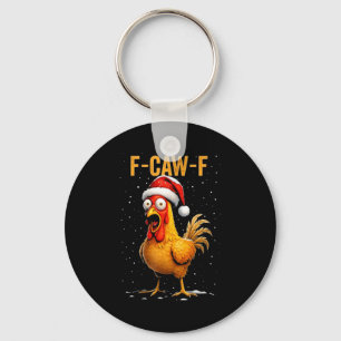 Chaveiro F-caw-f Humor de Frango Engraçado Meme Natal Homen