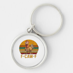 Chaveiro F-Caw-F Humor de Frango Essencial Minimal Limpo
