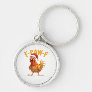 Chaveiro F-Caw-F Natal Frango Divertido Natal Essencial