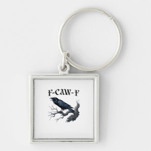 Chaveiro F-Caw-F Pássaro Engraçado Corvo