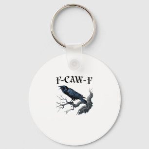 Chaveiro F-Caw-F Pássaro Engraçado Corvo