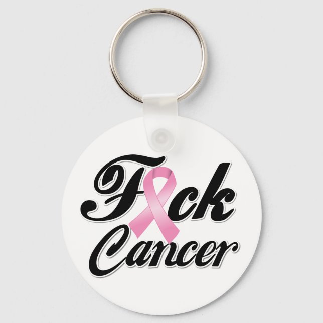Chaveiro F*CK Camisas de Cancer de peito (Frente)