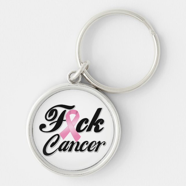 Chaveiro F*CK Camisas de Cancer de peito (Frente)
