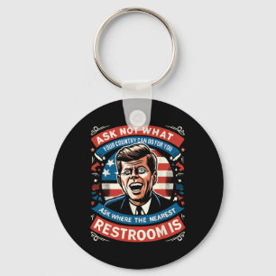 Chaveiro F. Kennedy Funny Patriotic Toilet Meme 4 De Julho