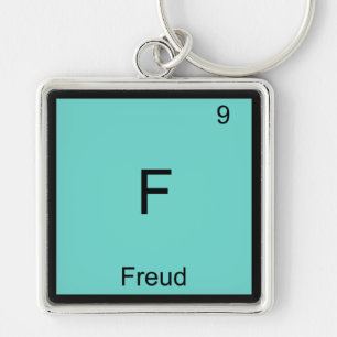 Chaveiro F - Símbolo de Elemento Químico Funny Freud T-Shir