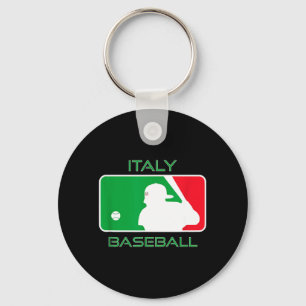Chaveiro Fã de beisebol da Itália Bandeira italiana Clic Eu