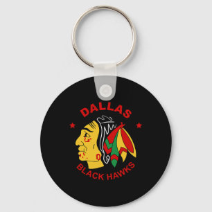 Chaveiro Fã de hóquei vintage do Dallas Black Hawks