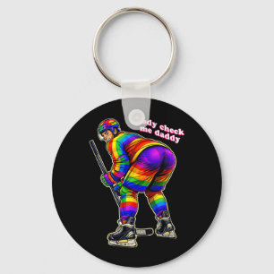Chaveiro Fã engraçado de hóquei - Hóquei no gelo gay