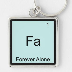 Chaveiro Fa - Química Do Elemento Sozinho Para Sempre Engr