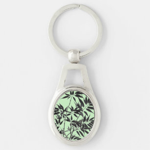 Chaveiro Fábrica de Bambu Verde Preto e Mint