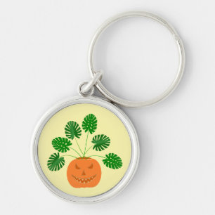Chaveiro Fábrica de Monstera do Halloween em Pumpkin