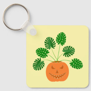 Chaveiro Fábrica de Monstera do Halloween, Personalizada em