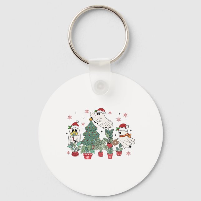 Chaveiro Fábrica Fantasma Com Crianças De Natal De Árvore X (Frente)
