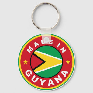 Chaveiro fabricado na guyana country flag