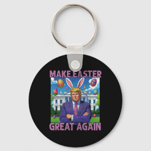 Chaveiro Faça a Páscoa Grande Novamente Bunny Trump Diverti