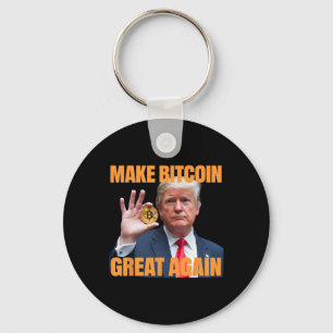 Chaveiro Faça Bitcoin Ótimo Novamente Engraçado Trump Bitco