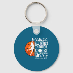 Chaveiro Faça Camisa Basquete Cristão Filipenses 4 13