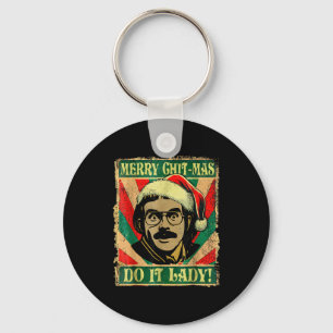 Chaveiro Faça Isso Divertido Chit-mas Natal Chapéu de Papai