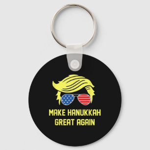 Chaveiro Faça o Excelente de Hanukkah novamente Trump 47 Ha