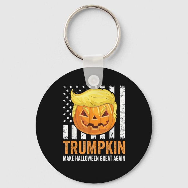 Chaveiro Faça o Excelente do Halloween de novo Trumpkin Eng (Frente)