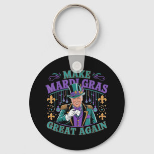 Chaveiro Faça o Excelente Mardi Gras de novo Engraçado Figu