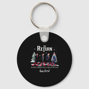 Chaveiro Faça o Natal Grande Novamente Funny Santa Trump Pi