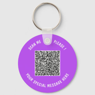 Chaveiro Faça o Upload do Seu Código QR Pulseira com Texto 