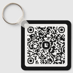 Chaveiro Faça o upload do seu logotipo e código QR