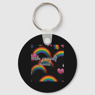 Chaveiro Faça-Se Orgulhoso Vinheta De Orgulho Lgbtq