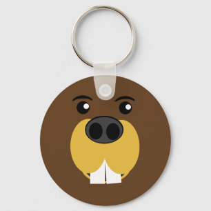 Chaveiro Face de castor