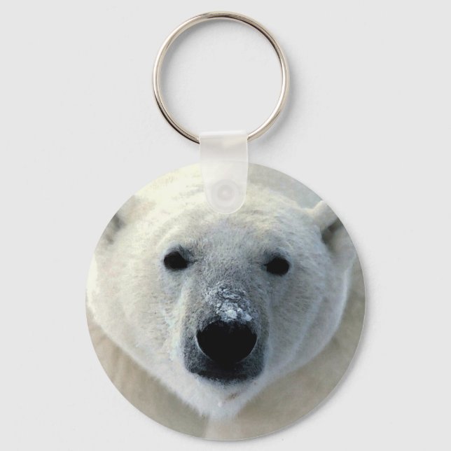 Chaveiro Face do Urso Polar (Frente)