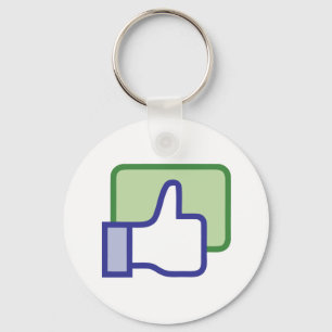 Chaveiro Facebook gosta do botão