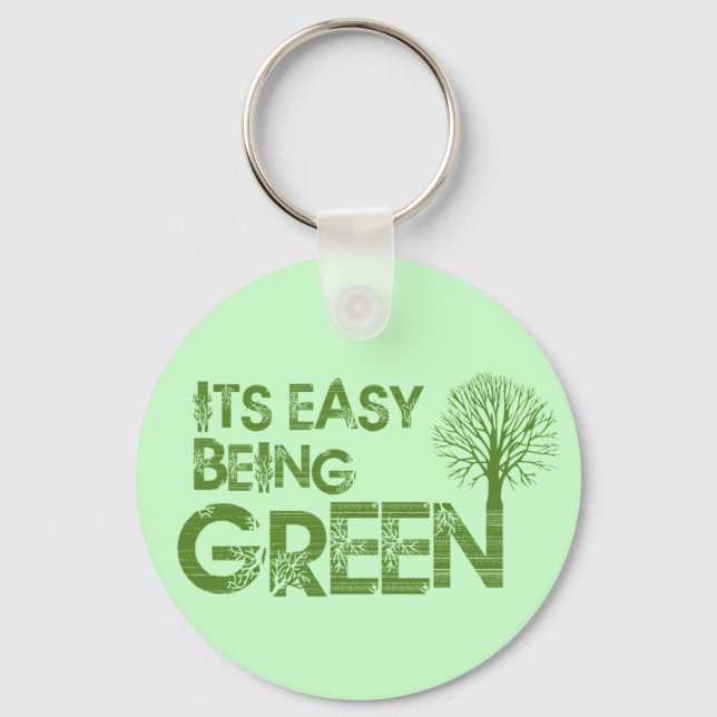 Chaveiro Fácil de ser verde (Frente)