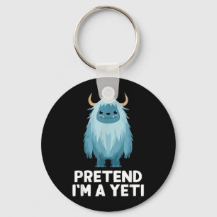 Chaveiro Fácil disfarce de um Yeti Fantasia de Halloween en