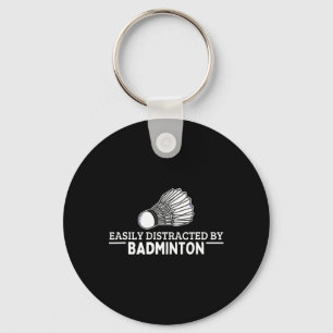 Chaveiro Facilmente Distraído Por Badminton Shuttle Funny B