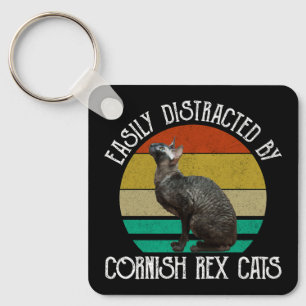 Chaveiro Facilmente Distraído Por Gatos Cornish Rex