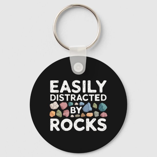 Chaveiro Facilmente Distraído Por Rochas (Frente)