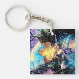 Chaveiro Fada de Flor