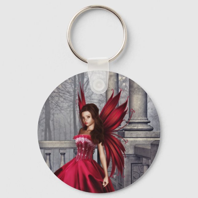 Chaveiro Fada De Glamor Vermelho (Frente)
