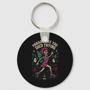 Chaveiro Fada do Desfile de Patinação no Gelo Esqueleto Cos