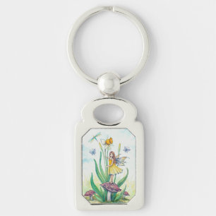 Chaveiro Fada Flor de Narciso Fantasia Arte