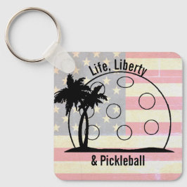 Chaveiro FADG Life Liberty & Pickleball EUA