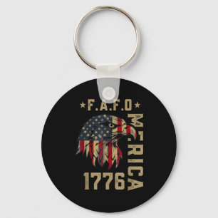Chaveiro Fafo 1776 águia americana bandeira americana vinta