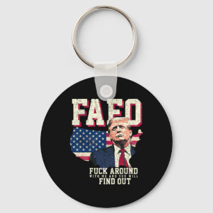 Chaveiro Fafo Trump Nós Mapa Bandeira Americana 