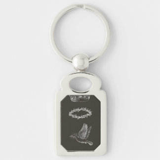 Chaveiro Faith and Freedom Keychain – Bird with Jesus Crown