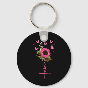 Chaveiro Faith Cross Breast Cancer Sensibence Christian Gif