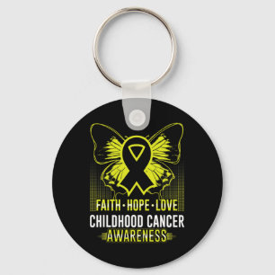 Chaveiro Faith Hope ama a consciência do Cancer infantil Bu