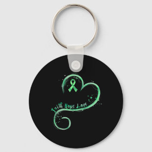 Chaveiro Faith Hope ama Fita Verde Saúde Mental Awarene