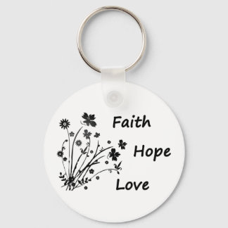 Chaveiro Faith Hope and Love